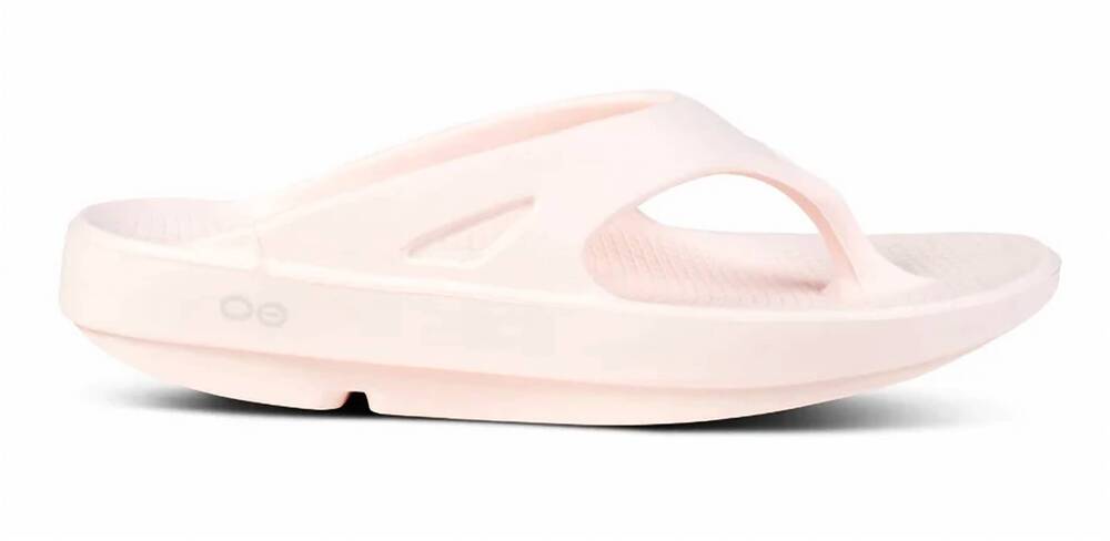 NEW OOFOS unisex ooriginal thong sandal in blush